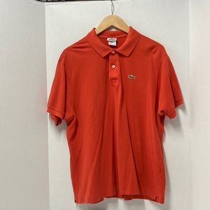 Red Lacoste Polo Shit Size 7 Men’s